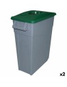 Recycling Waste Bin Denox 65 L Green (2 Units) | Tienda24 Tienda24.eu