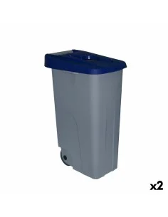 Poubelle à Roulettes Denox 110 L Bleu 58 x 41 x 89 cm | Tienda24 Tienda24.eu