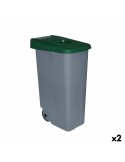 Poubelle à Roulettes Denox 85 L Vert 58 x 41 x 76 cm | Tienda24 Tienda24.eu