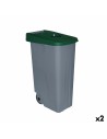 Poubelle à Roulettes Denox 85 L Vert 58 x 41 x 76 cm | Tienda24 Tienda24.eu