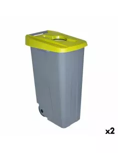 Dustbin with Wheels Denox 110 L 58 x 41 x 89 cm Blue | Tienda24 Tienda24.eu