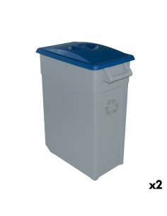 Cubo de Basura para Reciclaje Denox 65 L Azul (2 Unidades) de Denox, Basura y reciclaje - Ref: S2226337, Precio: 58,29 €, Des...