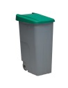 Caixote do Lixo com Rodas Denox 85 L Verde 58 x 41 x 76 cm | Tienda24 Tienda24.eu