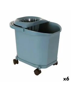 Mopa Fregona con Cubo Leifheit Combi Clean M Verde Metal Plástico | Tienda24 Tienda24.eu