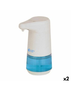 Soap Dispenser White Silver Metal Ceramic 300 ml (6 Units) | Tienda24 Tienda24.eu