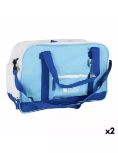 Sports Bag with Shoe holder LongFit Care Blue/White (2 Units) by LongFit Care, Sports bags - Ref: S2226451, Price: €19.58, Di...