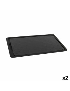 Tray Percutti Defrost function Black 39 x 23 cm (2 Units) by Percutti, Thawing trays - Ref: S2226463, Price: €18.63, Discount: %