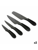 Set di Coltelli Santa Clara Ceramica 4 Pezzi Nero 17 cm 17 (2 Unità) da Santa Clara, Set di coltelli da cucina - Ref: S222647...