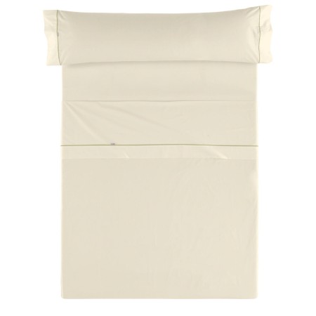 Jeu de draps Alexandra House Living Crème Lit 2 persones 3 Pièces de Alexandra House Living, Draps et taies d'oreiller - Réf ...