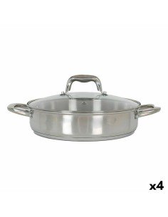 Casserole avec Couvercle en Verre 3 Claveles Bleu Noir 6,7 l 28 x 12,5 cm | Tienda24 Tienda24.eu