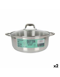 Cacerola con Tapa de Cristal Quttin 4,3 L (2 Unidades) | Tienda24 Tienda24.eu