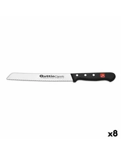 Bread Knife Quid Professional Inox Chef Black Metal 20 cm (Pack 6x) | Tienda24 Tienda24.eu