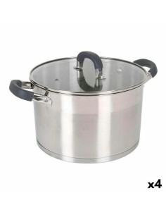 Casserole avec Couvercle en Verre Quttin Sahara Aluminium forgé Marron 42 x 29 x 4,5 cm (4 Unités) | Tienda24 Tienda24.eu