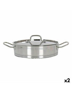 Topf mit Deckel Silberfarben Aluminium 6,5 L 35 x 16 x 28 cm (6 Stück) | Tienda24 Tienda24.eu