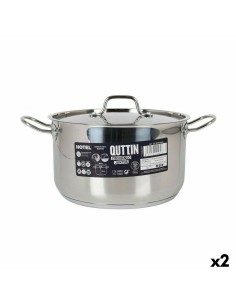 Panela com Tampa de Vidro Quttin New neron Aço 10 L (4 Unidades) | Tienda24 Tienda24.eu