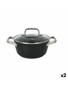 Topf mit Deckel Taurus KCK3020 Schwarz Ø 20 cm 2,5 L | Tienda24 Tienda24.eu