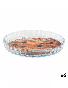 Oven Mould Ô Cuisine Circular 26 x 26 x 5,9 cm Transparent (6 Units) | Tienda24 Tienda24.eu