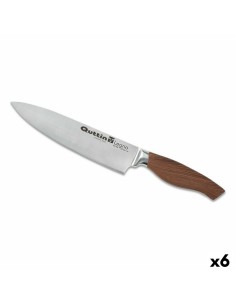 Cuchillo de Cocina Mármol 3,5 x 33,3 x 2,2 cm Plateado Negro Acero Inoxidable Plástico (12 Unidades) | Tienda24 Tienda24.eu