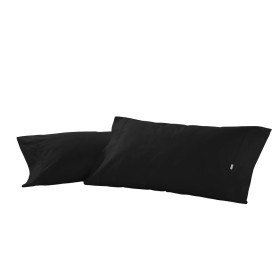 Taie d'oreiller Alexandra House Living Noir 45 x 95 cm (2 Unités) de Alexandra House Living, Draps et taies d'oreiller - Réf ...