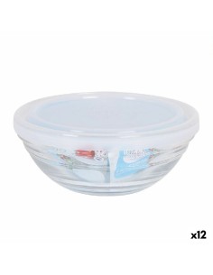 Hermetic Lunch Box Luminarc Easy Box Blue Glass (380 ml) (6 Units) | Tienda24 Tienda24.eu