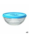 Porta Pranzo Rotondo con Coperchio Duralex FreshBox Azzurro 310 ml (12 Unità) da Duralex, Conservazione di alimenti - Ref: S2...