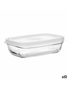 Boîte à lunch hermétique Luminarc Pure Box 760 ml Noir verre (6 Unités) | Tienda24 Tienda24.eu