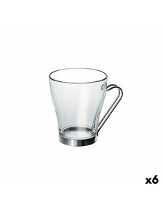 Juego de Tazas con Platos Quid Vita Morning Azul Cerámica (4 Piezas) (6 Unidades) | Tienda24 Tienda24.eu