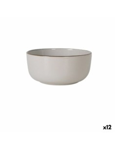 Dessert dish Bidasoa Glacial Ala Ancha Ceramic White 19 cm (12 Units) (Pack 12x) | Tienda24 Tienda24.eu