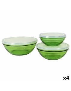 Set di Ciotole Duralex Verde Con coperchio 3 Pezzi (4 Unità) da Duralex, Ciotole e tazzoni - Ref: S2227248, Precio: €39.46, D...