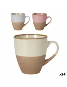 Piece Coffee Cup Set DKD Home Decor Multicolour Coral Bamboo Dolomite 180 ml | Tienda24 Tienda24.eu