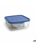 Porta pranzo Borgonovo Quadrato Azzurro 1,8 L 18,5 x 18,5 x 7,4 cm (12 Unità) da Borgonovo, Conservazione di alimenti - Ref: ...