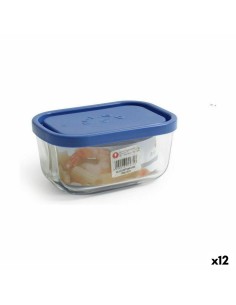 Porta pranzo Borgonovo Azzurro Rettangolare 400 ml 13,5 x 9,5 x 6,5 cm (12 Unità) da Borgonovo, Conservazione di alimenti - R...