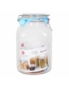 Glass Jar Borgonovo 33216 Hermetic Transparent 3,1 L 13 x 13 x 24 cm (6 Units) | Tienda24 Tienda24.eu