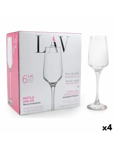 Set of cups LAV Lal (4 Units) (6 pcs) by LAV, Champagne flute - Ref: S2227449, Price: 32,04 €, Discount: %