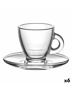 Juego de 6 Tazas con Plato Versa Elora Porcelana | Tienda24 Tienda24.eu