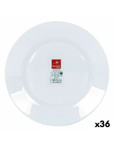 Plato Llano Luminarc Carine Blanco Vidrio (Ø 26 cm) (24 Unidades) | Tienda24 Tienda24.eu