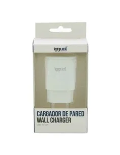 Cargador de Pared + Cable USB C Urban Factory GSC65UF Blanco | Tienda24 Tienda24.eu