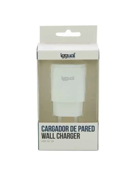 Caricabatterie da Parete iggual IGG316924 5V Bianco da iggual, Caricabatterie - Ref: S0229840, Precio: 6,88 €, Descuento: %