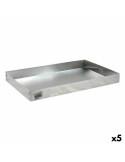 Rectangular Mould VR Silver Aluminium 34 x 22,5 x 3,5 cm (5 Units) | Tienda24 Tienda24.eu