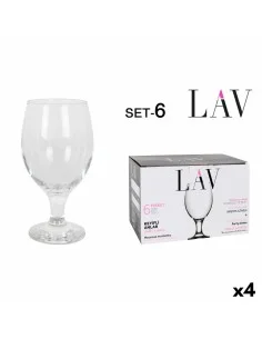 verre de vin Belia Transparent 450 ml 6 Pièces | Tienda24 Tienda24.eu