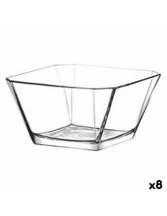 Coupe à fruits Versa Carré Gris 22,5 x 10 x 22,5 cm Métal Bois Acier | Tienda24 Tienda24.eu