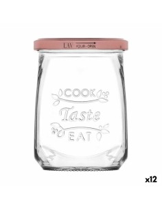 Bocal Kitchen 860 ml 9,8 x 19,3 x 9,8 cm Transparent Silicone verre (6 Unités) | Tienda24 Tienda24.eu