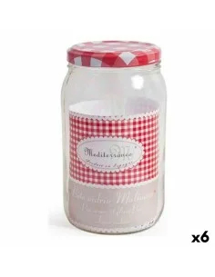 Biscuit jar Transparent Glass 460 ml (36 Units) With lid Adjustable | Tienda24 Tienda24.eu