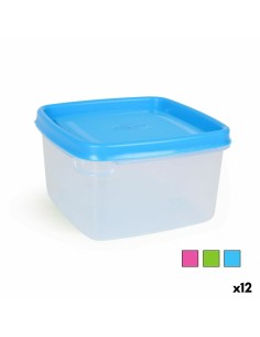 Boîte à lunch Transparent Silicone Verre Borosilicaté 1 L 22 x 7 x 16,5 cm (12 Unités) | Tienda24 Tienda24.eu