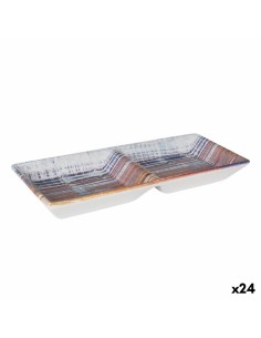 Prato de Jantar La Mediterránea Arago 24 x 24 x 2 cm (6 Unidades) | Tienda24 Tienda24.eu