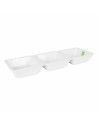 Bowl La Mediterránea Yummy Aperitif Porcelain White 29,3 x 9,5 x 3,3 cm (16 Units) (29,3 x 9,5 x 3,3 cm) | Tienda24 Tienda24.eu