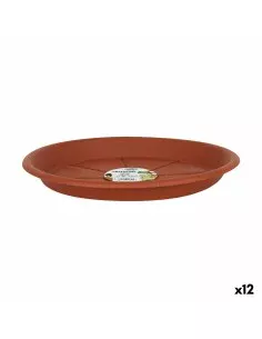 Plato para Maceta Elho XXL Gris oscuro Plástico Moderno 50 cm | Tienda24 Tienda24.eu