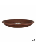 Flower Pot Dish Green Time 55623 Brown (6 Units) (Ø 32 cm) | Tienda24 Tienda24.eu