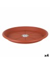 Flower Pot Dish Dem Greentime Brown ø 45 x 4,5 cm (4 Units) | Tienda24 Tienda24.eu