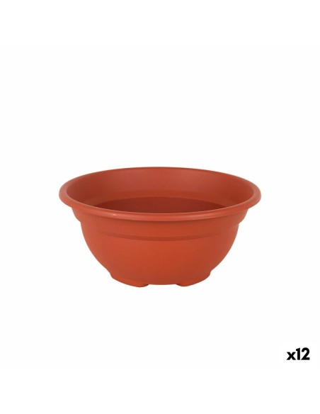 Maceta Dem Greentime Redonda Bol Marrón ø 20 x 9 cm (12 Unidades) | Tienda24 Tienda24.eu